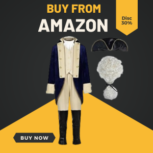 Hamilton American Colonial Uniform with Wig