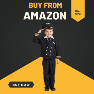 Dress Up America Pilot Costume for Boys and Girls