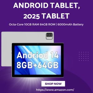 Android Tablet, 2025 Tablet 10.2 inch Android 14 Tablets by BEST TABLETS OF 2025.